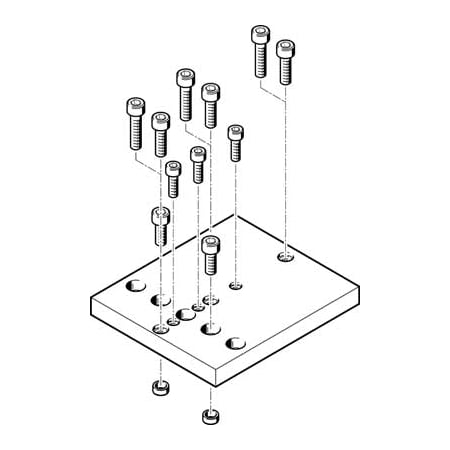 Festo Adapter Kit HMSV-51 HMSV-51